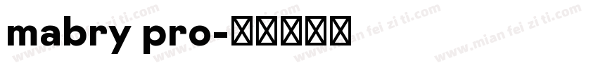 mabry pro字体转换
